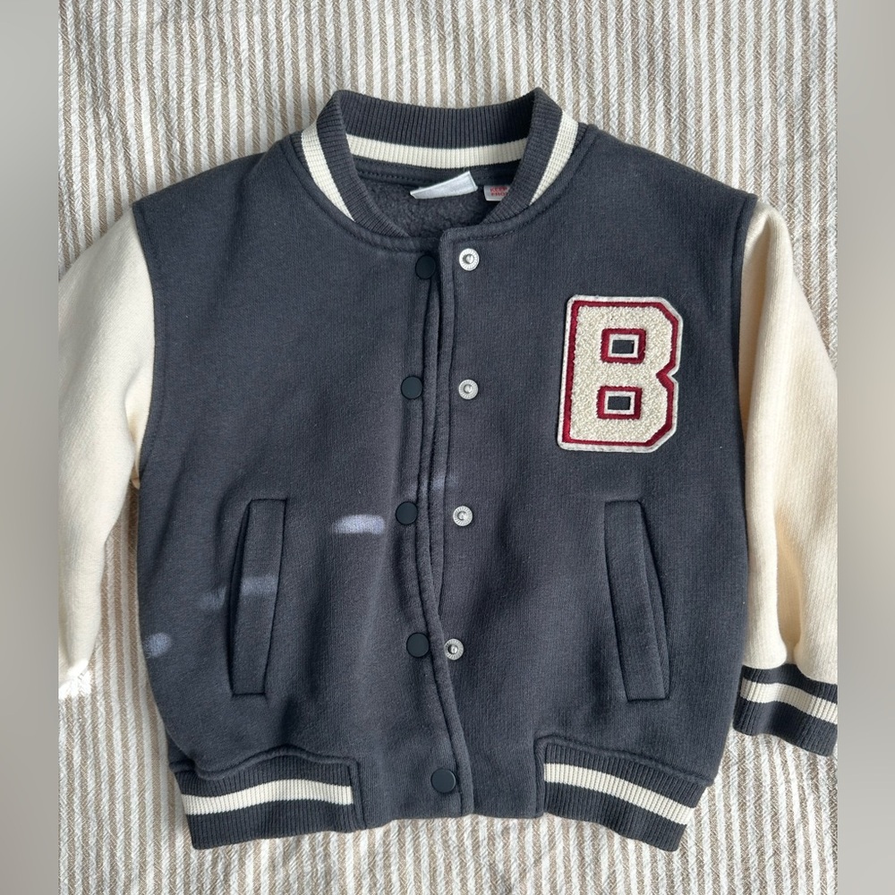 Zara Varsity bomber with patch